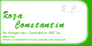 roza constantin business card